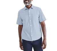 Dockers Chemise Classique À Manches Courtes Signature Comfort Flex (Standard et Grande Taille) Chemise à Bouton Bas Homme