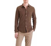 Dockers Chemise Slim Originale pour Homme, Thermax Caramel Café, S