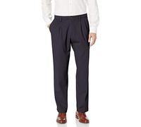 Dockers Classic Fit Easy Khaki Pants-Pleated (Standard and Big & Tall) Pantalon décontracté, Bleu Marine (Stretch), 36W x 32L Homme