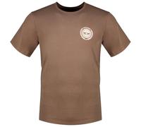 Dockers Graphic Tee T-Shirts, Crest Logo Chocolate Chip (Calcite Pink), L Hommes