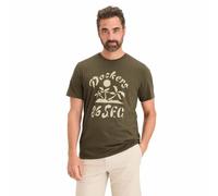 Dockers Graphic Tee T-Shirts, Olive foncé (Tidal Foam), L Hommes
