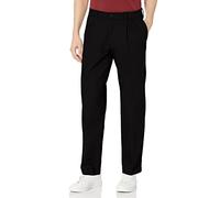 Dockers Men's Classic Fit Signature Khaki Lux Cotton Stretch Pants - Pleated D3, Black, 40 32