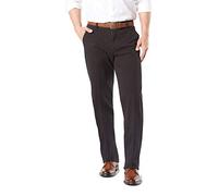Dockers Men's Classic Fit Workday Khaki Smart 360 Flex Pants D3, Black/Stretch, 40W x 29L