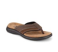 DOCKERS Mens Laguna Casual Flip-Flop Sandal Shoe, Briar, 15 M