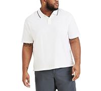 Dockers Men's Size Fit Short Sleeve Perfect Performance Polo (Regular and Big & Tall), (New) Lucent White, XX-Large Tall