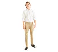 Dockers Men's Slim Tapered Fit Workday Khaki Smart 360 Flex Pants, New British Khaki/Stretch, 34W x 34L