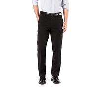 Dockers Men's Straight Fit Workday Khaki Smart 360 Flex Pants D2, Black/Stretch, 34W x 34L