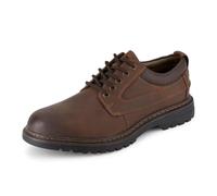 Dockers Mens Warden Leather Rugged Casual Oxford Shoe with NeverWet, Red Brown, 10 W