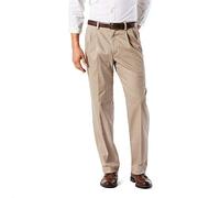 Dockers Pantalon Classique Easy Kaki-Plissé (Standard Grand) décontracté, Timberwolf, L Homme