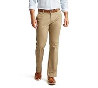Dockers Straight Fit Signature 2.0 Pants-Creaseless, Beige (New British Khaki), 32W / 32L Homme