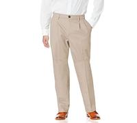 Dockers Pantalon Signature 2.0 Kaki Coupe décontractée-plissé, Timberwolf, 44W x 30L Homme