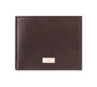 Dockers Portefeuille à deux volets en cuir pour homme - Fin et fin avec blocage RFID, Ornement bicolore marron, One Size, Portefeuille en cuir à deux volets, fin, capacité supplémentaire