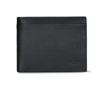 Dockers Portefeuille à deux volets pour homme avec fenêtre pour carte d'identité et plusieurs emplacements pour cartes, Logo noir en relief, One Size, Portefeuille à 2 volets avec fenêtre pour carte