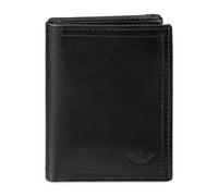 DOCKERS Portefeuille à trois volets pour homme avec plusieurs emplacements pour cartes et fenêtre pour carte d'identité, Pliage en Z noir, One Size, Portefeuille à trois volets avec plusieurs