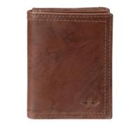 DOCKERS Portefeuille à trois volets pour homme avec plusieurs emplacements pour cartes et fenêtre pour carte d'identité, Marron Plié en Z, One Size, Portefeuille à trois volets avec plusieurs