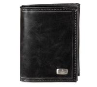 Dockers Portefeuille à Trois Volets pour Homme avec Plusieurs emplacements pour Cartes et fenêtre pour Carte d'identité, Black Jack, Taille Unique