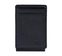 Dockers Portefeuille RFID Slim Minimaliste Poche Frontale Homme, Saffiano noir, One Size, Portefeuille à poche avant
