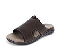 Dockers Sandales Barlin Slide pour homme, Marron foncé/noir, 48 EU