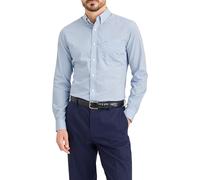 Dockers T-Shirt pour Homme Signature Stain Def Slim, Burnett Subdued Blue, L
