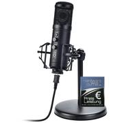 DOCKIN® MP2000 Microphone Enregistrement Streaming Podcast 130dB | Contrôle zéro Latence | Lumières LED, trépied et araignée | PC et Mac | Câble USB 3 m | Voix et Musique | Débutant et Professionnel