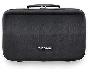 DOCKIN Sac de Transport pour l'Enceinte D Fine+2 || Revêtement Rigide, Résistant à l’Eau pour Haut-Parleur Bluetooth & Accessoires