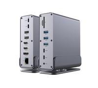Docking de bureau USB-A/C 15 en 1 Chipset DisplayLink Triple écran 4K Hub 5 port