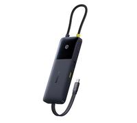 DOCKING Station Baseus Nomos Dual Fast Charging 6-in-1,conectare PC USB-C, 1 x USB 10G, cablu inclus 1 x USB-C (10Gbps si PD20W)