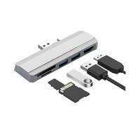 Docking Station compatible for Microsoft Surface Pro 4/5/6 to USB3.1 Port HDMI-Compatible SD/TF Reader Splitter Adapter