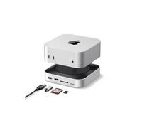 Docking Station Hub USB C et Support pour Mac Mini M4 et M4 Pro - 11 en 1, avec Boîtier M.2 Nvme Ssd, 7 Ports USB 5A2C, 10Gbps