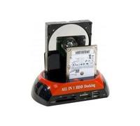 Station d'accueil pour disque dur SATA/IDE - USB/eSATA + Lecteur de carte