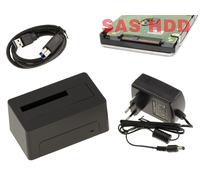 Docking Station pour disque SAS Liaison USB3.0 5G Alimentation 12V 2A max 18TB