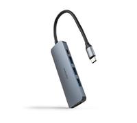 Docking Tipo-C Nanocable 10.16.4605- 3xUSB- 1xHDMI 4K- 1xUSB Tipo-C PD- Gris