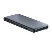 Docking USB Tipo-C 2-Power DOC0117A- 4xUSB- 1xUSB Tipo-C PD- 2xHDMI- 1xDisplayPort- 1xJack- 1xRJ45- 1xLector Tarjetas SD- Gris