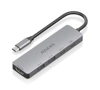 Station d'accueil USB-C 5 en 1 - AISENS - ASUC-5P028-GR - 1x HDMI - 2x USB-A - 2x USB-C - USB-C PD 100W