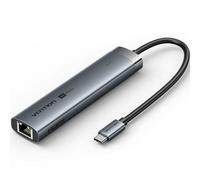 Docking USB Tipo-C Vention TGNHB- 1xUSB 3.2 Tipo-C- 2xUSB- 1xHDMI- 1xRJ45- 1xUSB Tipo-C PD