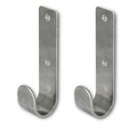 DOCKS, Lot de 2 crochets pour bâche, Acier inoxydable, Dimensions 42x15 mm,