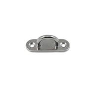 Docks Platines à œil Lot de 2 Acier inoxydable 410 kg Ø6 mm Entraxe 17 mm 60x20 mm Normes sécurité