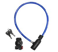 DocksLocks Câble antivol de vélo avec serrure à clé, support de montage, portable et compact, antivol de sécurité pour vélos, scooters et plus, 1,2 m