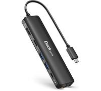 Dockteck Hub USB C Etherent 4K 60Hz HDMI, Adaptateur USB C avec RJ45 LAN, 100W PD, 2 USB-3.0, Lecteur de Carte SD & Micro SD, 7 en 1 Dock pour Steam Deck MacBook Pro/Air, iPad Pro/Air, Surface Pro 7