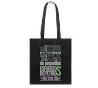 Docliick. Sac fourre-tout avec phrase motivante et message. Cadeau motivant pour femme. Sac en tissu avec message motivant. 100 % coton Modèle, Noir, 7-El éxito es la suma