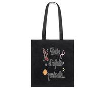 Docliick. Sac fourre-tout avec phrase motivante et message. Cadeau motivant pour femme. Sac en tissu avec message motivant. 100 % coton Modèle, Hasta El Infinito - N, ES -