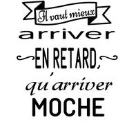 Docliick® Sticker mural décoratif en français « IL VAUT MIEUX » Stickers muraux en français aux phrases celebres.Autocollant lettre Docliick DC-015-FR