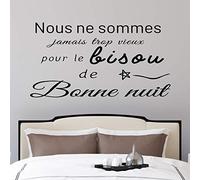 Docliick® Sticker mural décoratif en français "NOUS NE SOMMES.." Autocollants muraux en français de phrases célébres.Autocollant lettre Docliick DC-001-FR