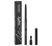 Docolor Waterproof Eyeliner en Gel Noir avec Paillettes et Mine Rotative Sans Pointes Crayon Eye-Liner