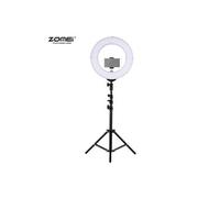 Sac, housse, étui photo - vidéo ZoMei Docooler 14 Inch 2700-5500K Bi-color Lampe Vidéo à Anneau Dimmable LED Lumière de Remplissage CRI 90+ avec Tête de Boule Support de Téléphone Sac de