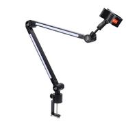 docooler Bras de Flèche de Microphone avec Pince C, Support Métallique à Condensateur à Angle Réglable pour Jeu, Enregistrement en Streaming en Direct, capacité de Charge de 2KG