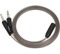 Docooler Câble microphone de 1 m pour casque Câble adaptateur avec 3,5 mm Audio Y Splitter, 1 femelle à 2 mâles Convertisseur pour casque sur ordinateur portable de bureau PC