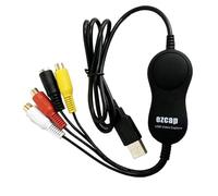 Docooler Carte d'acquisition vidéo UVC USB 2.0, convertisseur VHS vers numérique, boîte d'enregistrement vidéo prend en charge l'entrée vidéo CVBS et S-vidéo, convertit les VHS/DVD, VCR, caméscope,