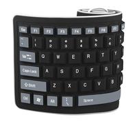 docooler Clavier en silicone filaire USB Clavier pliable portable pour ordinateur portable 103 touches Clavier enrouleur anti-poussière étanche pour bureau à la maison