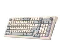 Docooler Clavier mécanique sans fil 2,4 G 98 touches rétroéclairé BT pour PC/ordinateur portable